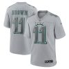 a j brown 11 philadelphia eagles men atmosphere fashion game jersey gray