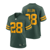 a j dillon 28 green bay packers 50s classic youth game jersey green gold