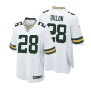 a j dillon 28 green bay packers men away game jersey white