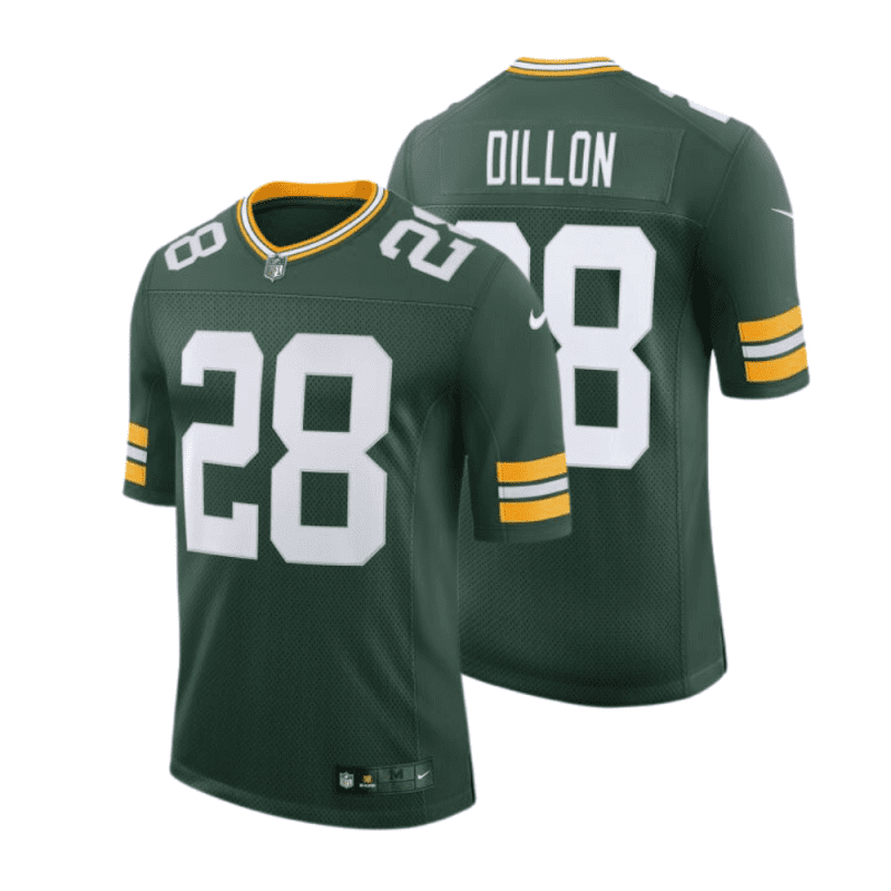 a j dillon 28 green bay packers men home limited jersey green