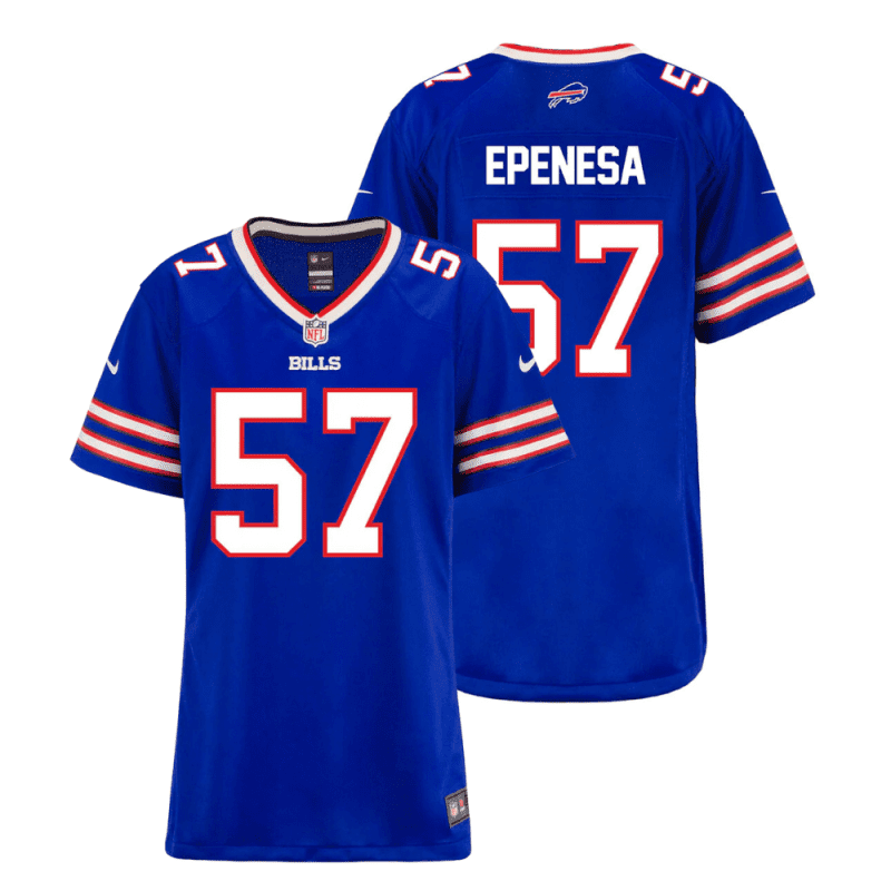 a j epenesa 57 buffalo bills women home game jersey royal