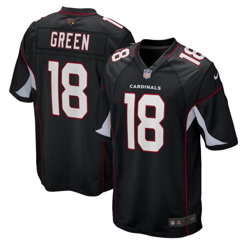 a j green 18 arizona cardinals men game jersey black