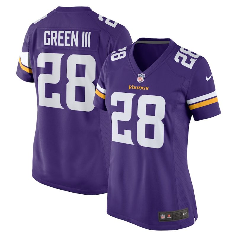 a j green iii 28 minnesota vikings team game women jersey purple