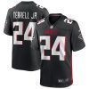 a j terrell 24 atlanta falcons mens game jersey black