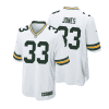 aaron jones 33 green bay packers men away game jersey white