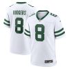 aaron rodgers 8 new york jets game jersey men legacy white