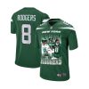 aaron rodgers 8 new york jets legacy game jersey men green