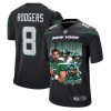 aaron rodgers 8 new york jets rocket arm game jersey men black