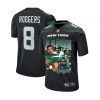 aaron rodgers 8 new york jets rocket arm game youth jersey black