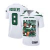 aaron rodgers 8 new york jets rocket arm game youth jersey white