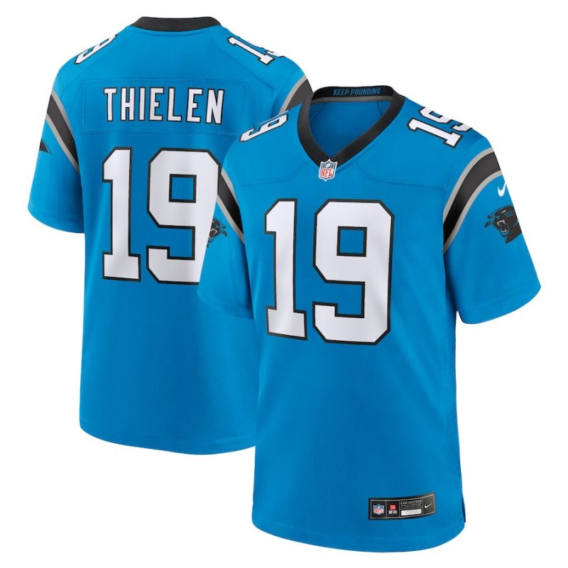 adam thielen 19 carolina panthers mens alternate game jersey blue