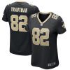 adam trautman 82 new orleans saints womens game jersey black