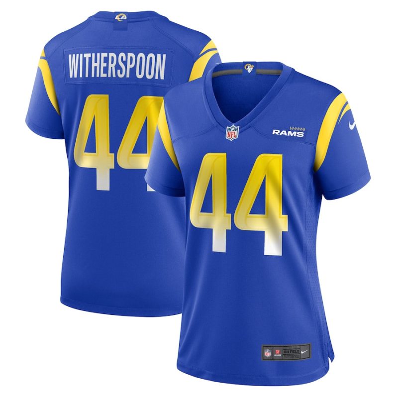 ahkello witherspoon 44 los angeles rams women game jersey royal