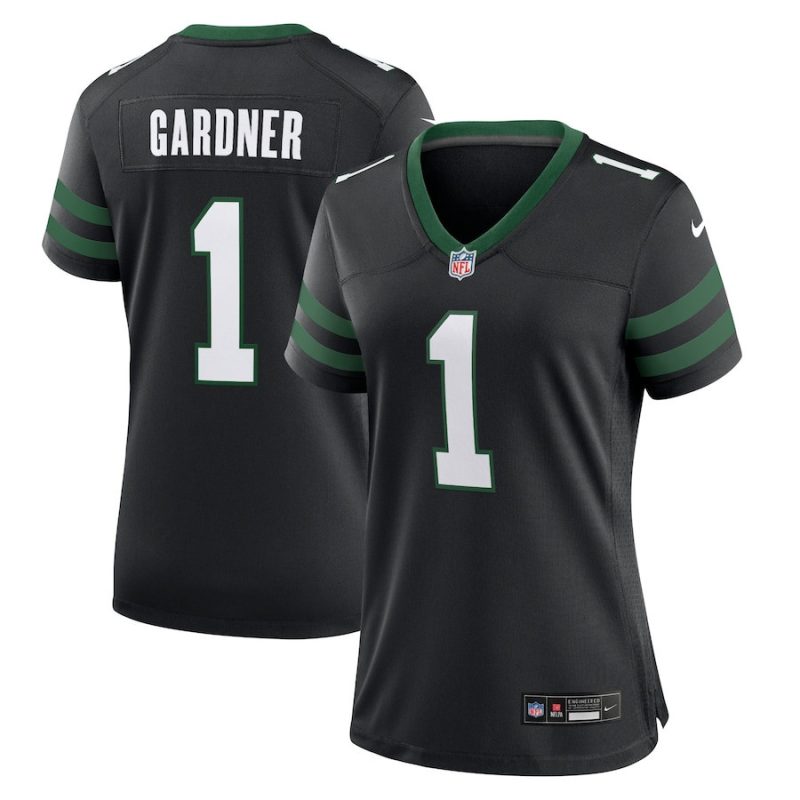 ahmad sauce gardner 1 new york jets alternate game jersey women black