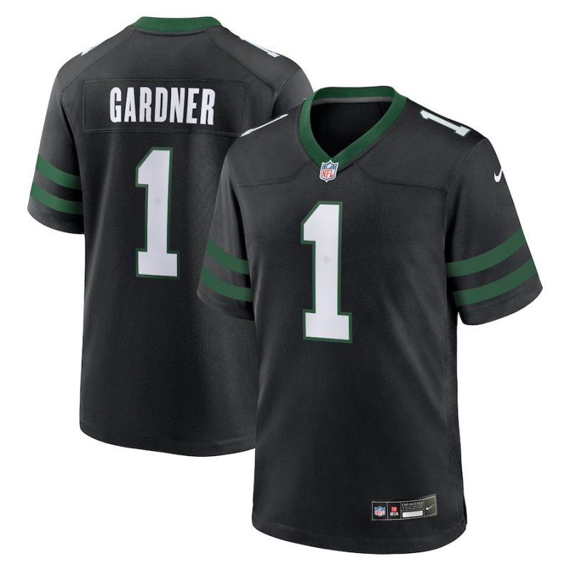 ahmad sauce gardner 1 new york jets alternate game men jersey legacy black