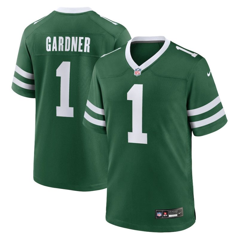 ahmad sauce gardner 1 new york jets game jersey men legacy green