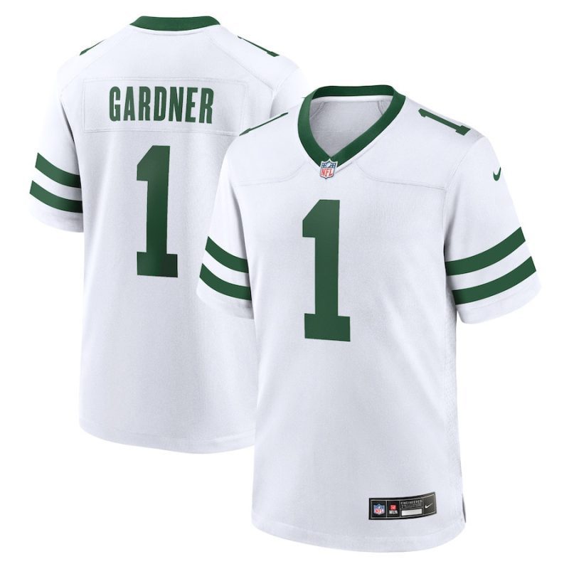 ahmad sauce gardner 1 new york jets game jersey men legacy white