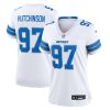 aidan hutchinson 97 detroit lions womens white game jersey white