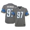 aidan hutchinson 97 detroit lions youth game jersey steel