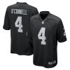 aidan oconnell 4 las vegas raiders men game jersey black