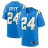 aj finley 24 los angeles chargers men game jersey powder blue