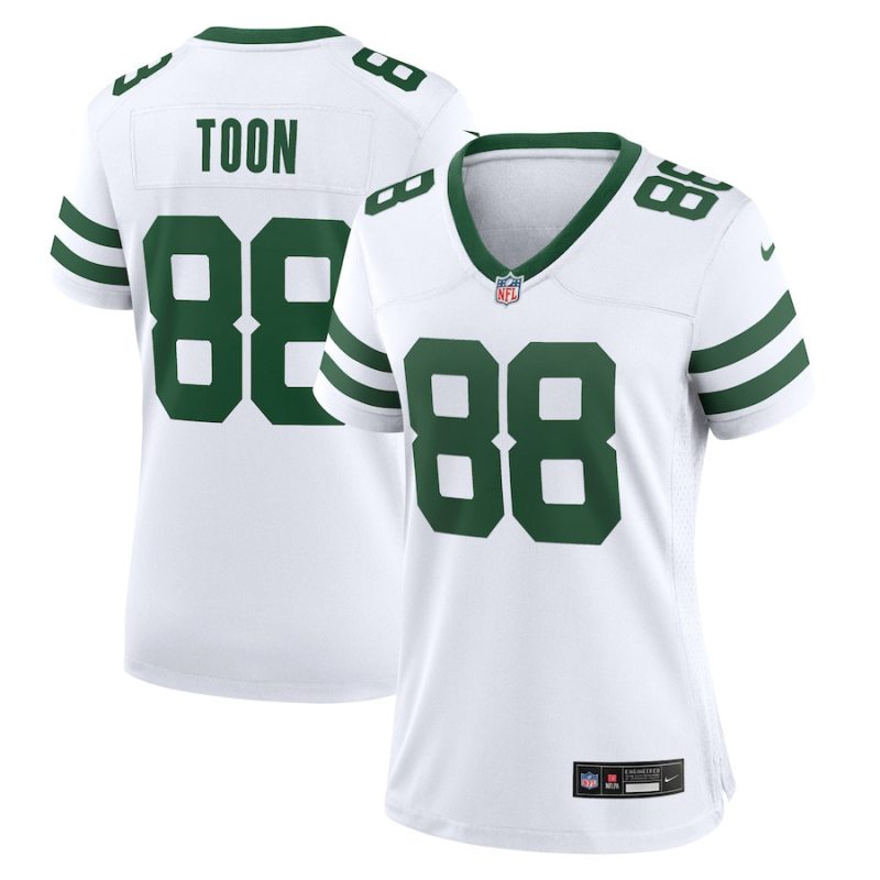 al toon 88 new york jets game jersey retired player women white