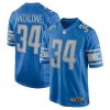 alex anzalone 34 detroit lions mens game jersey blue