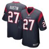 alex austin 27 houston texans mens team game jersey navy