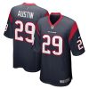 alex austin 29 houston texans mens game jersey navy