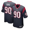 ali gaye 90 houston texans mens team game jersey navy