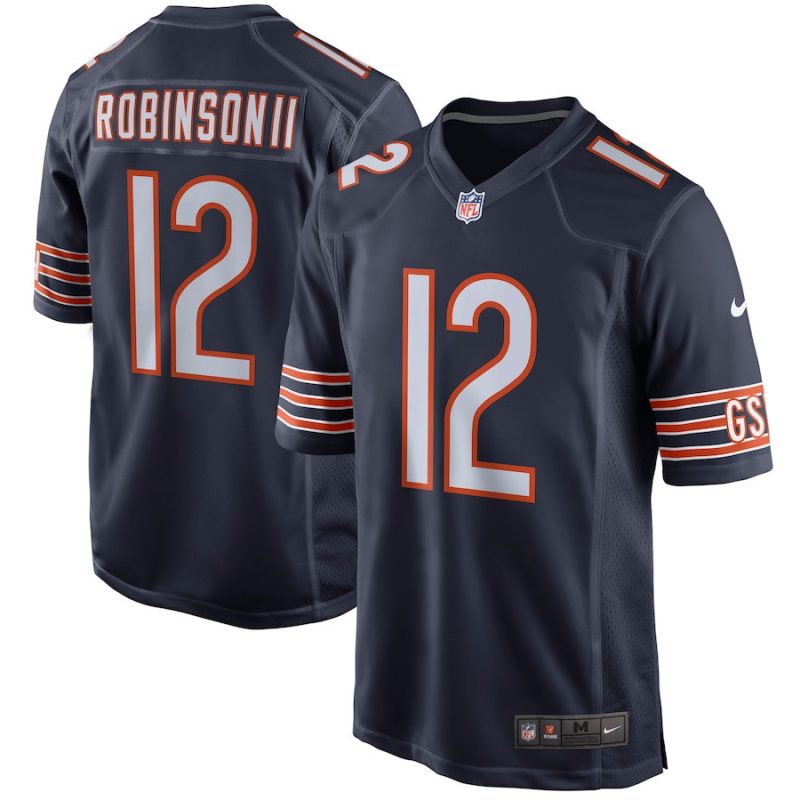 allen robinson 12 chicago bears men game jersey navy