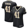 alvin kamara 41 new orleans saints womens game jersey black