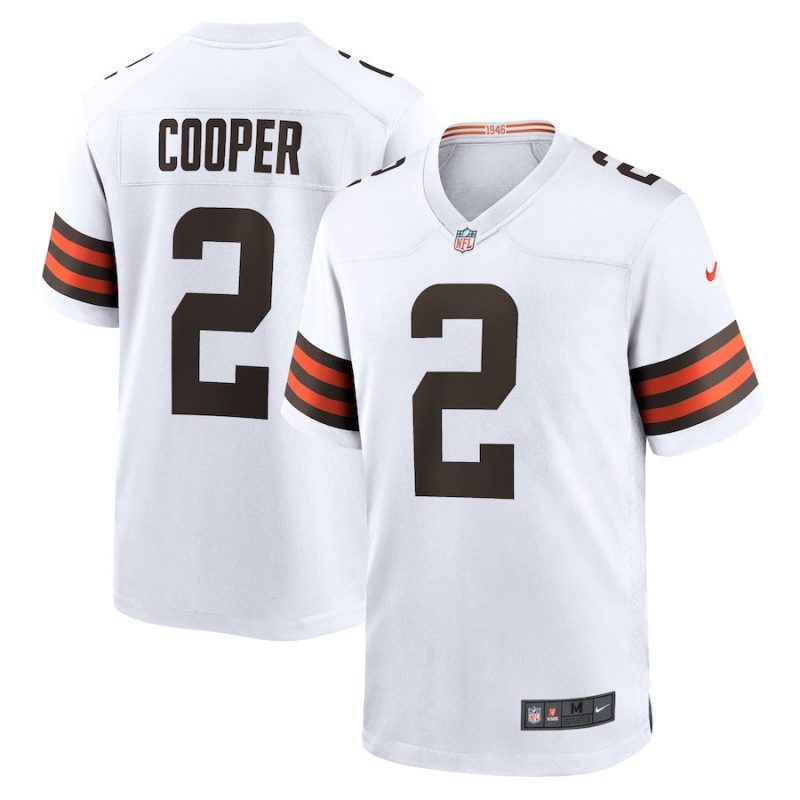 amari cooper 2 cleveland browns mens game jersey white