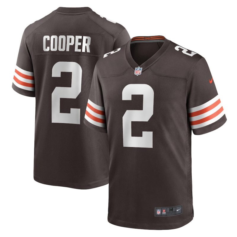 amari cooper 2 cleveland browns mens player game jersey brown