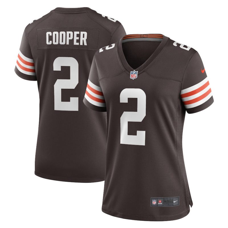 amari cooper 2 cleveland browns womens game player jersey brown