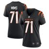 amarius mims 71 cincinnati bengals womens game jersey black