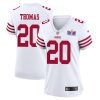 ambry thomas 20 san francisco 49ers super bowl lviii patch game women jersey white