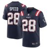 ameer speed 28 new england patriots men team game jersey navy