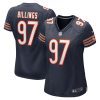 andrew billings 97 chicago bears women game jersey navy