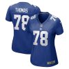 andrew thomas 78 new york giants women game jersey royal