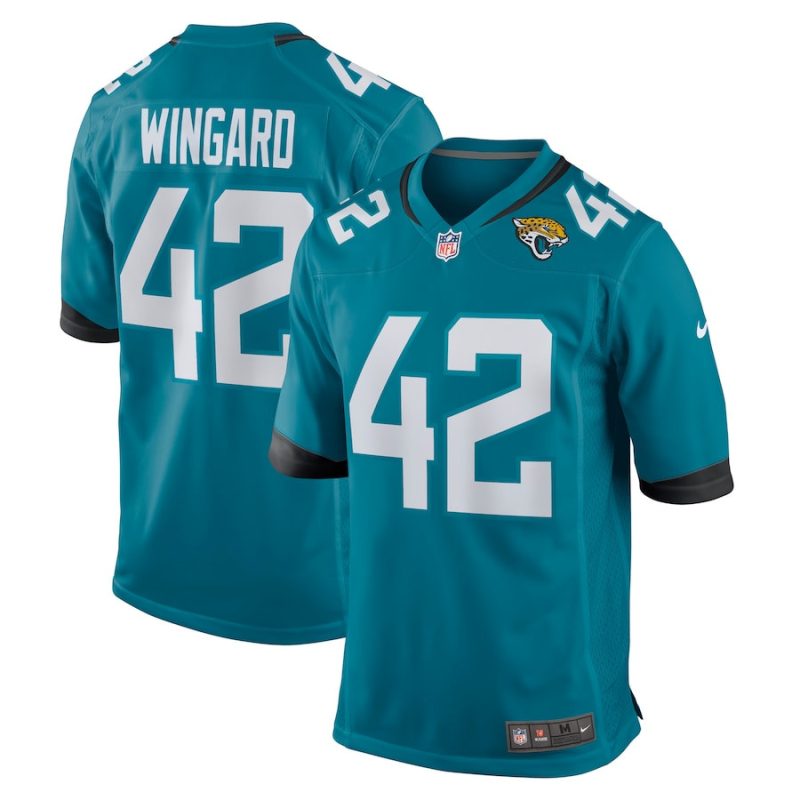 andrew wingard 42 jacksonville jaguars mens game jersey teal