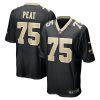 andrus peat 75 new orleans saints mens game jersey black