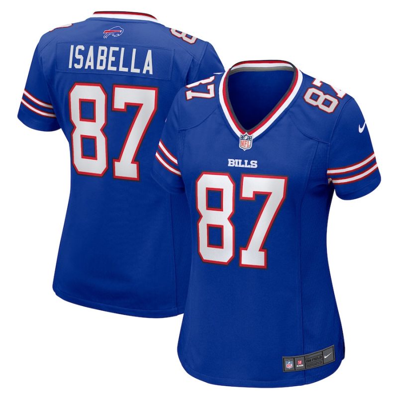 andy isabella 87 buffalo bills women team game jersey royal