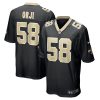 anfernee orji 58 new orleans saints mens team game jersey black