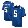 anthony richardson 5 indianapolis colts youth alternate game jersey royal