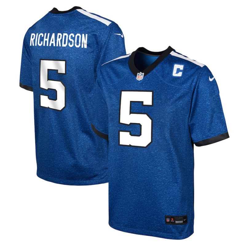 anthony richardson 5 indianapolis colts youth alternate game jersey royal