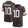 anthony schwartz brown 10 cleveland browns mens game jersey brown