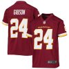 antonio gibson 24 washington commanders football team game youth jersey burgundy