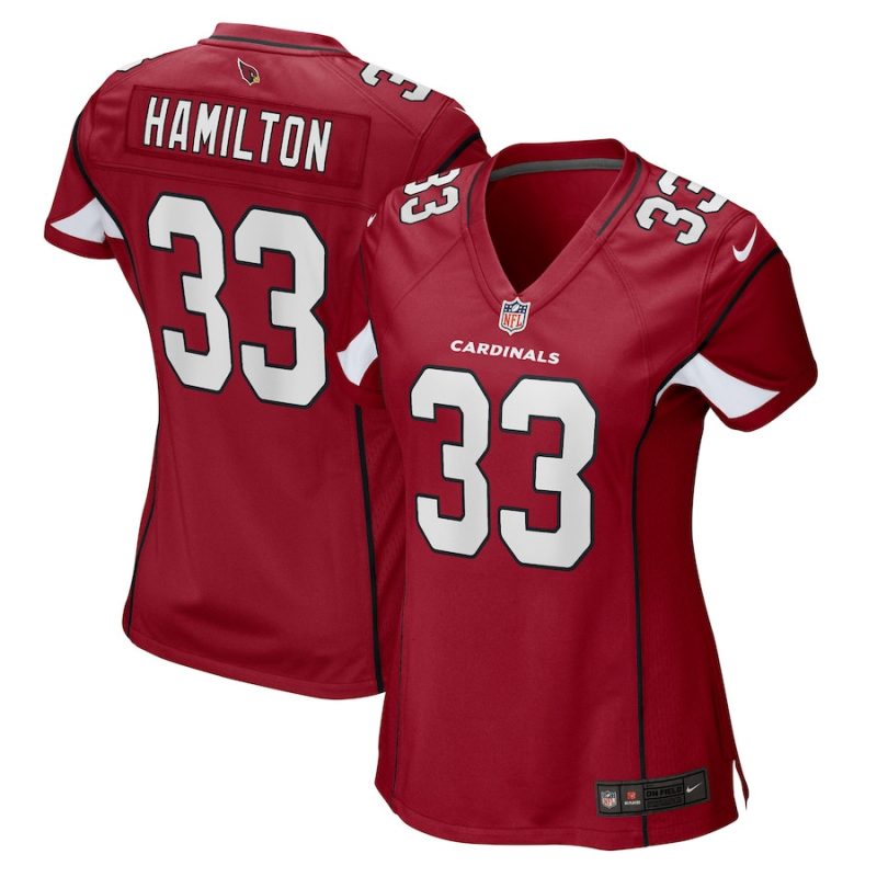 antonio hamilton 33 arizona cardinals women game jersey cardinal