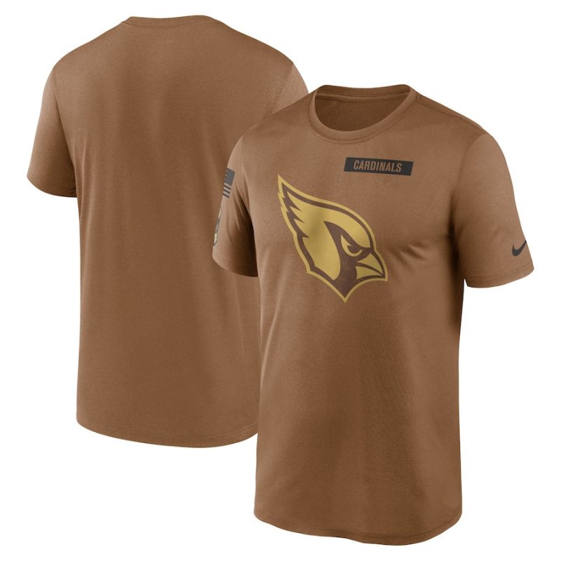 arizona cardinals 2023 salute to service legend performance men t shirt brown